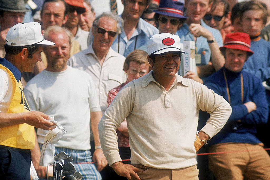 Lee Trevino at The Open in 1972